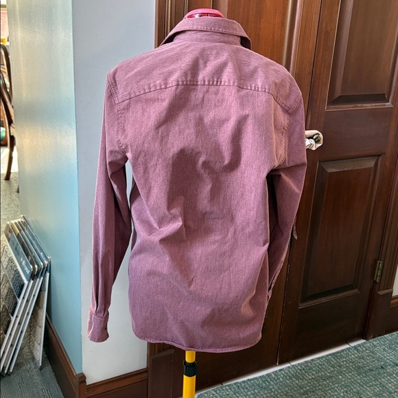 Wrangler  shirt   button-down shirt unisex  front flap pockets, long sleeves EUC - Picture 7 of 12